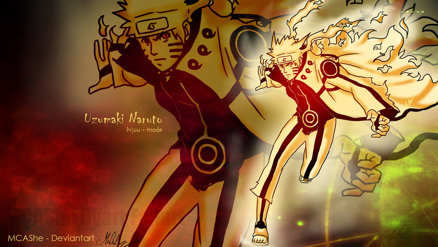Naruto Wallpaper Bijuu Fan Art By Mcashe