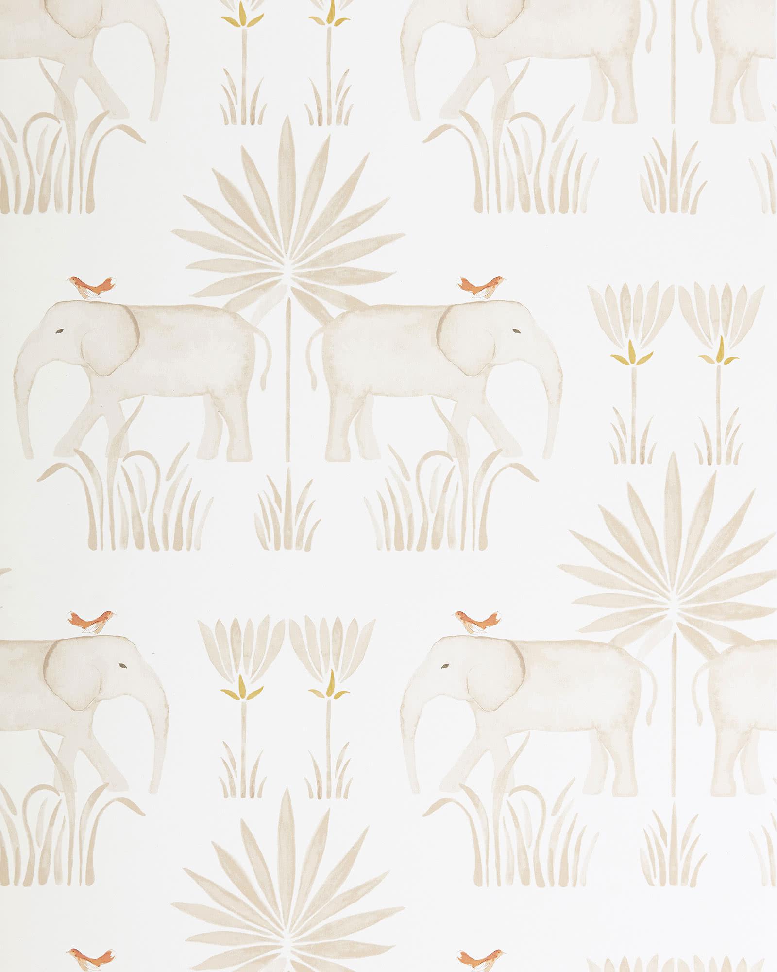 Serena Lily Kalahari Elephant Safari Wallpaper Chairish