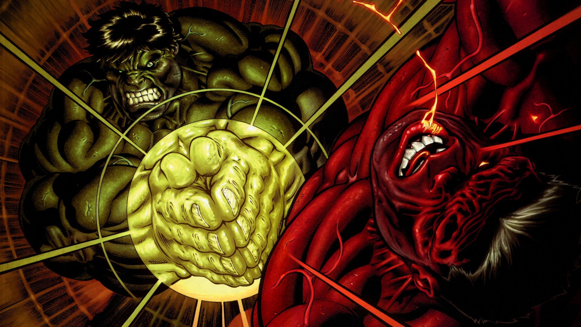 Hulk Ic Character Ics Red Wallpaper