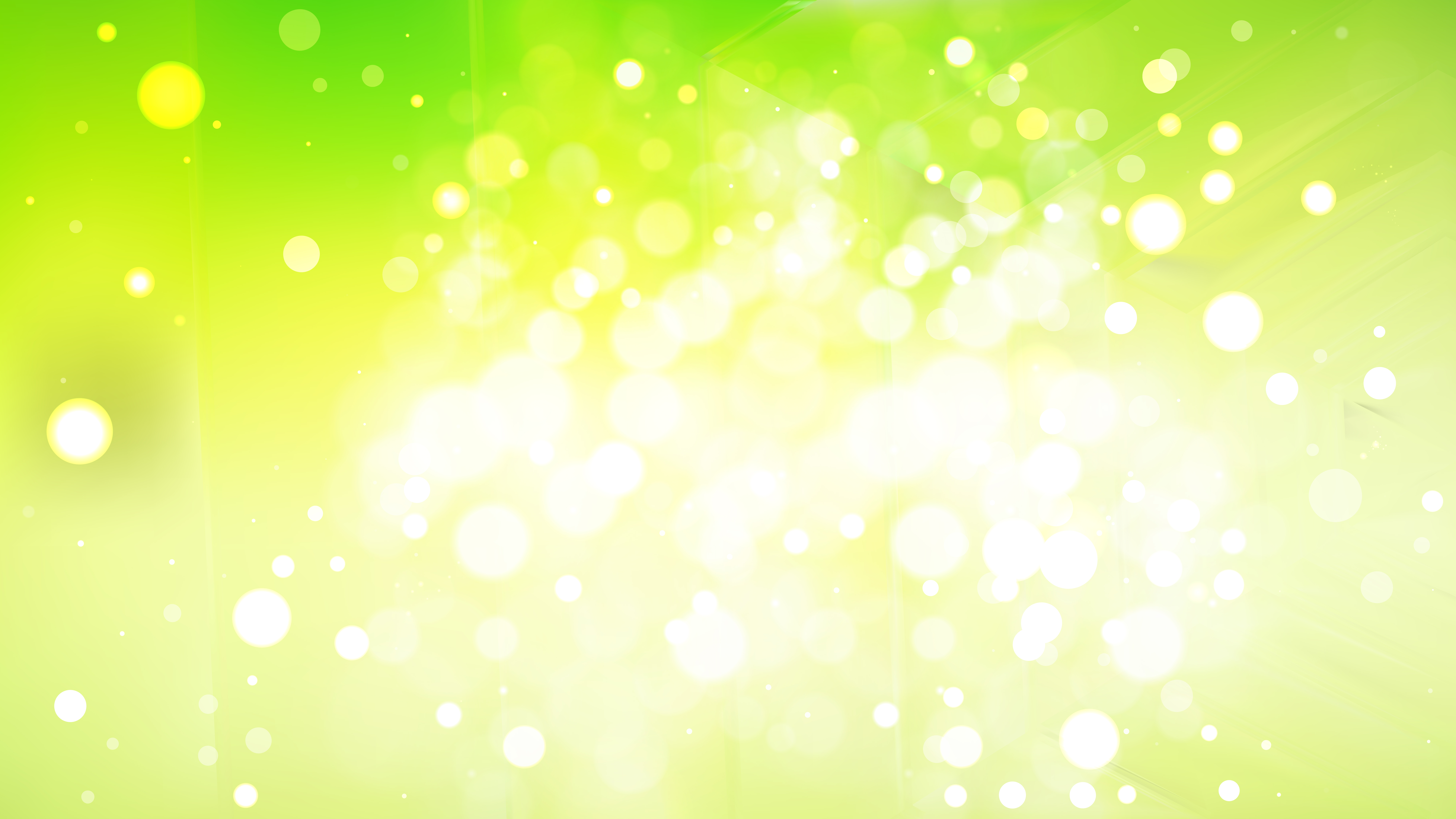 Abstract Green And Yellow Defocused Background Design