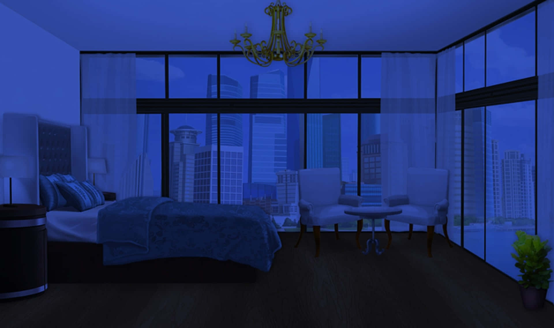 Anime Bedroom Background Wallpaper