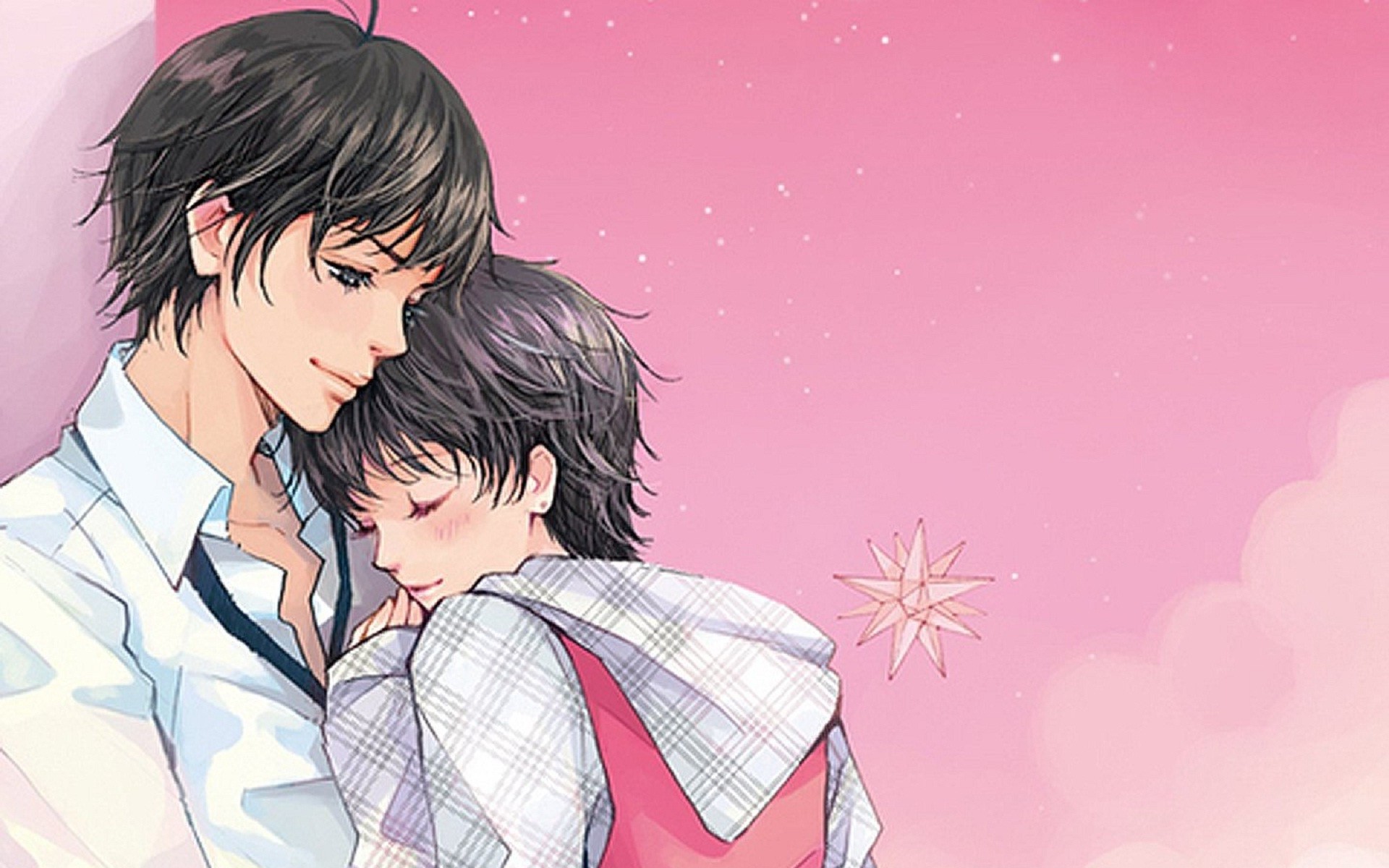 Sweet Romantic Young Couple Hugs Wallpaper Cute
