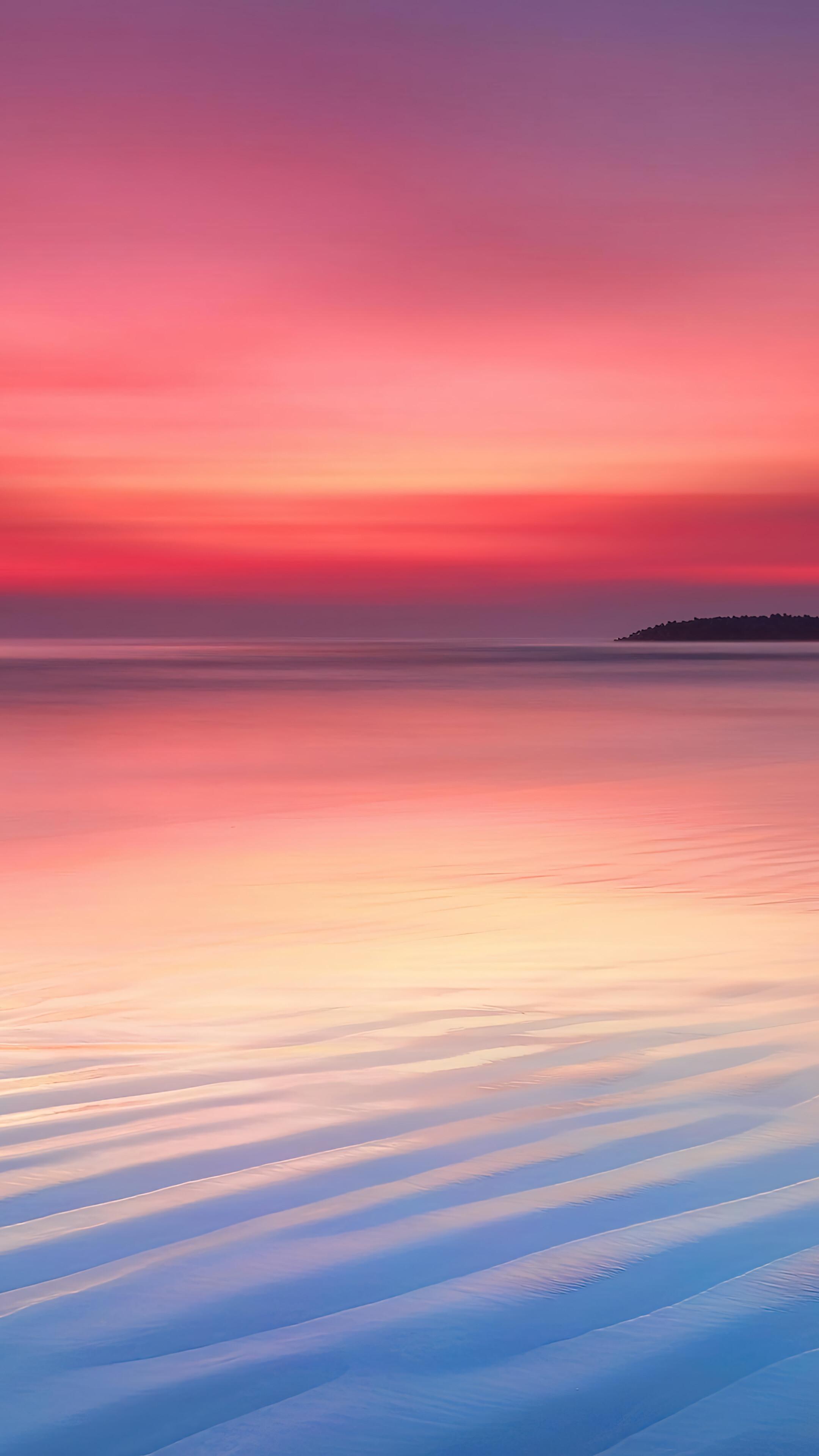 Sea Sunset Scenery 4K Wallpaper iPhone HD Phone 5310f