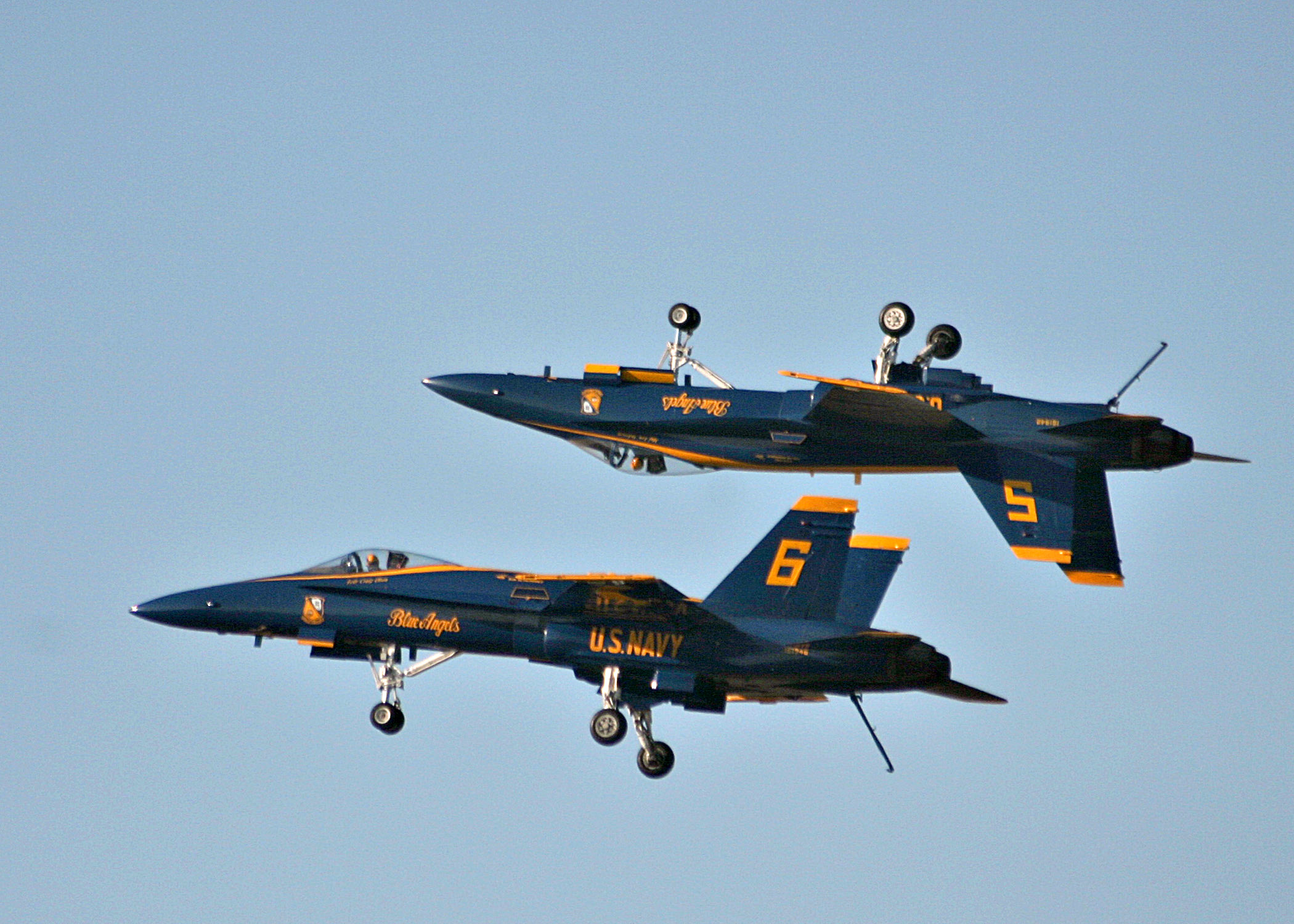 Navy Blue Angels Flight Demonstration Team Perform At The