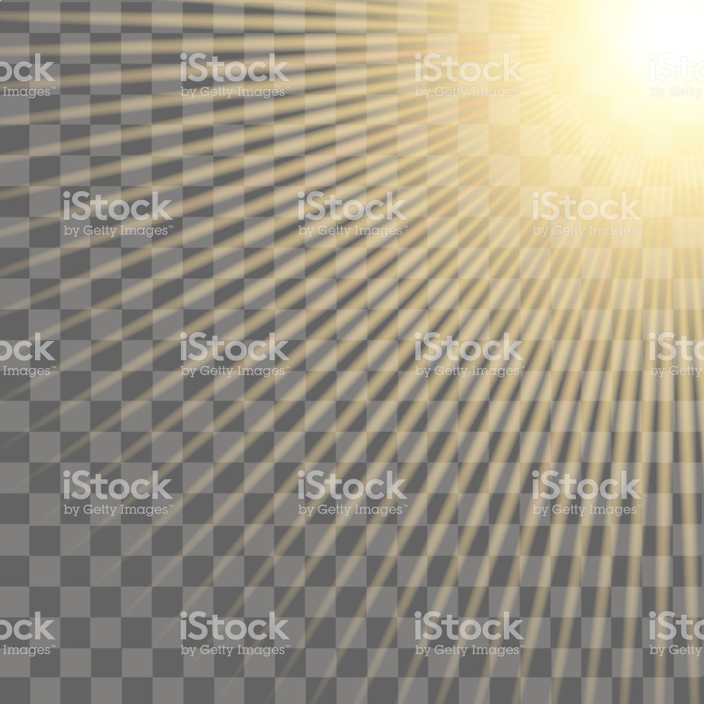 Sunlight Special Lens Flare Light Effect On Transparent Background