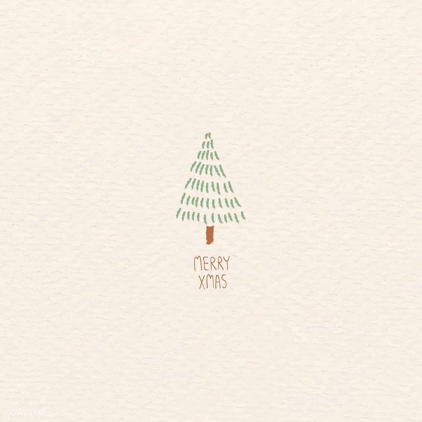 Christmas Elements On Beige Background Vector Premium Image By