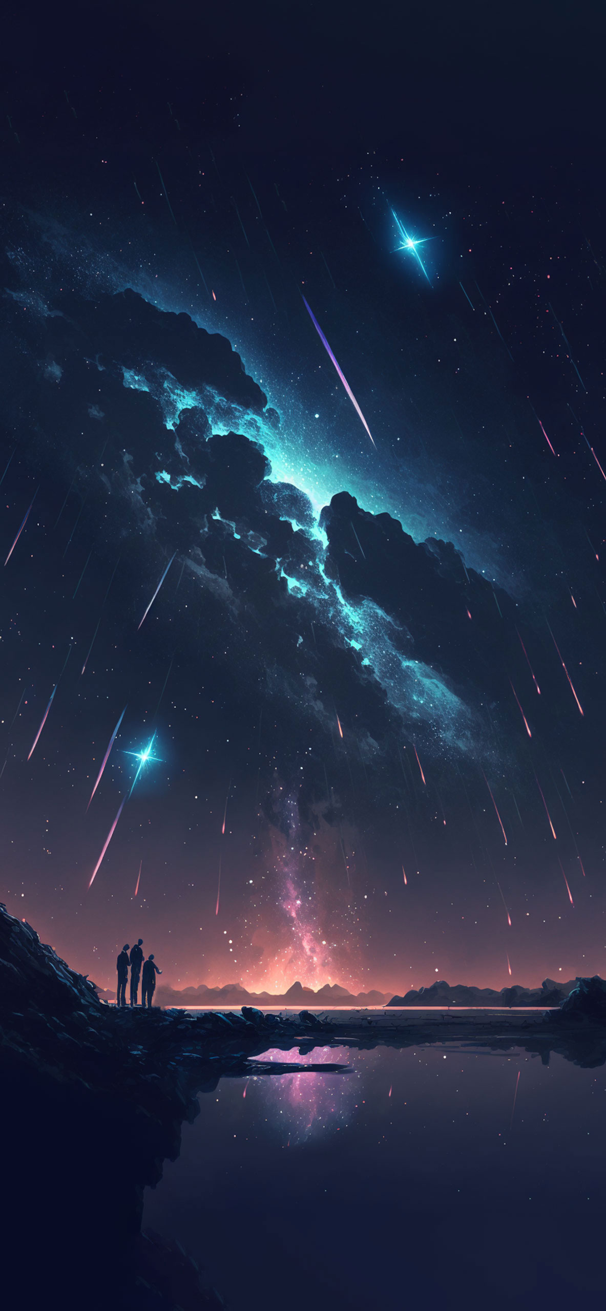 Anime Night Sky Wallpaper