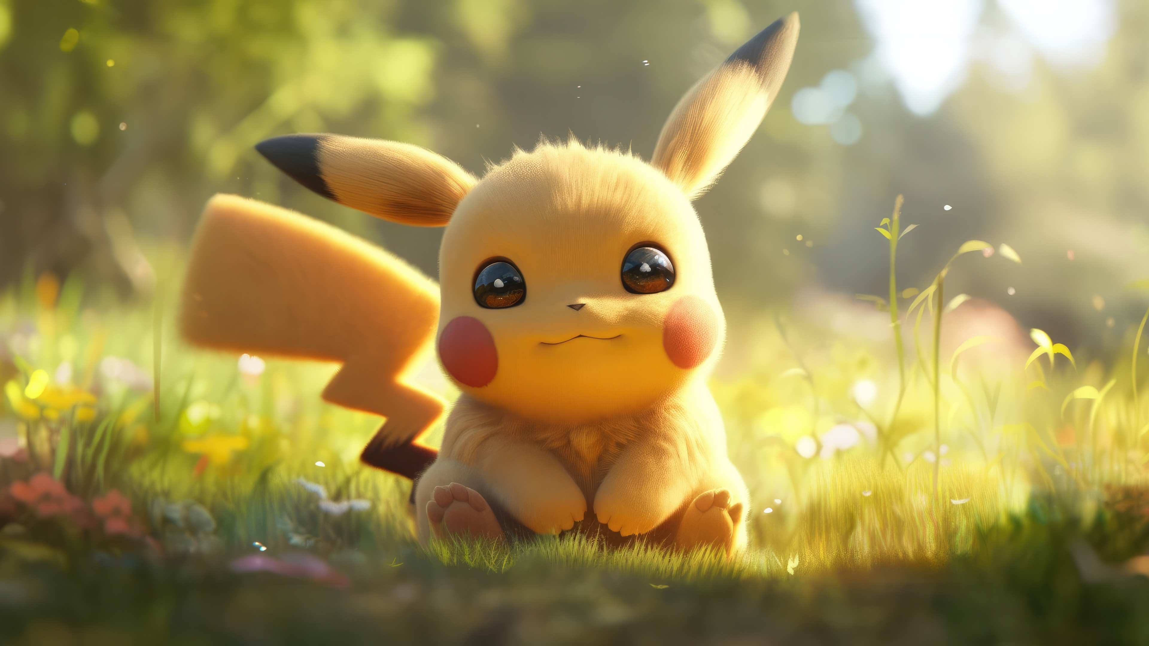 Cute Pikachu 4k HD Wallpaper Image Photos