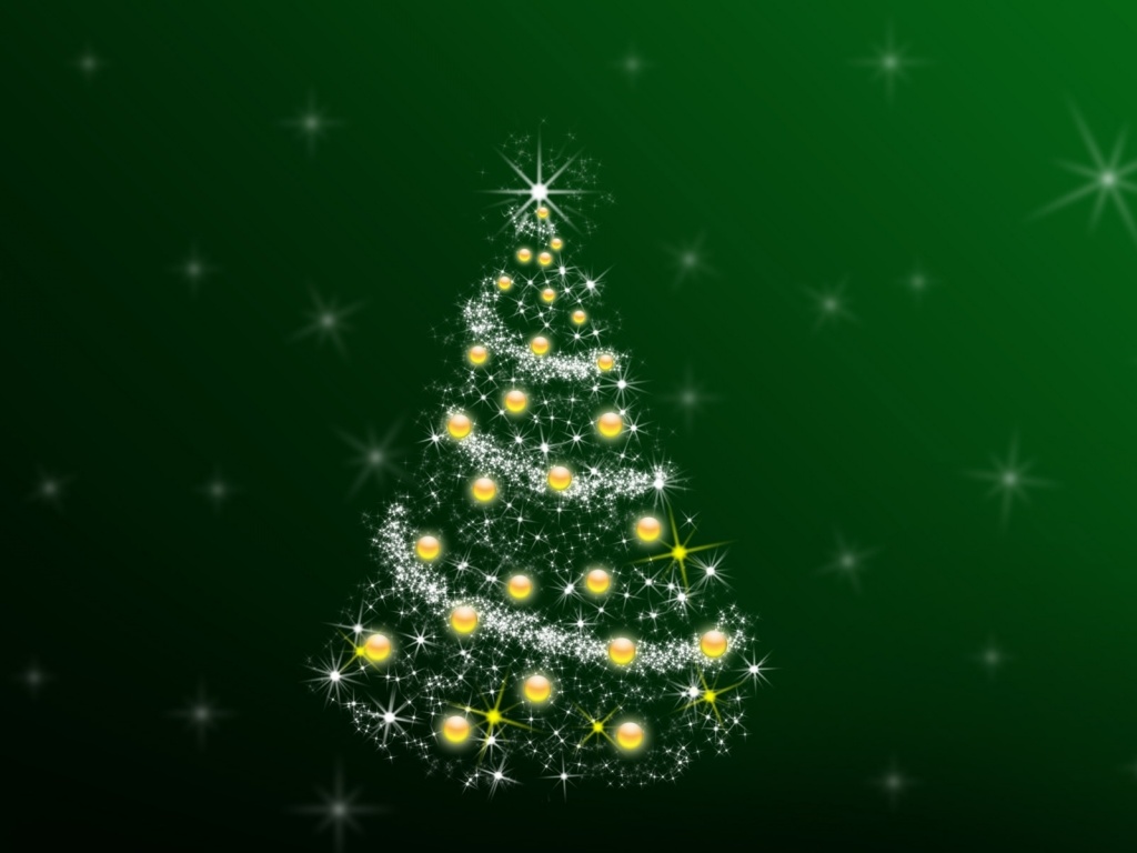 Green Christmas Tree Desktop Pc And Mac Wallpaper