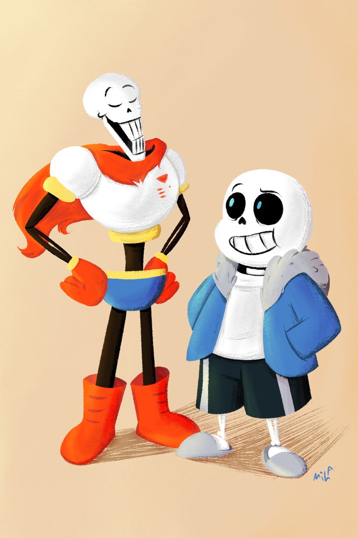 Papyrus And Sans By Milayin