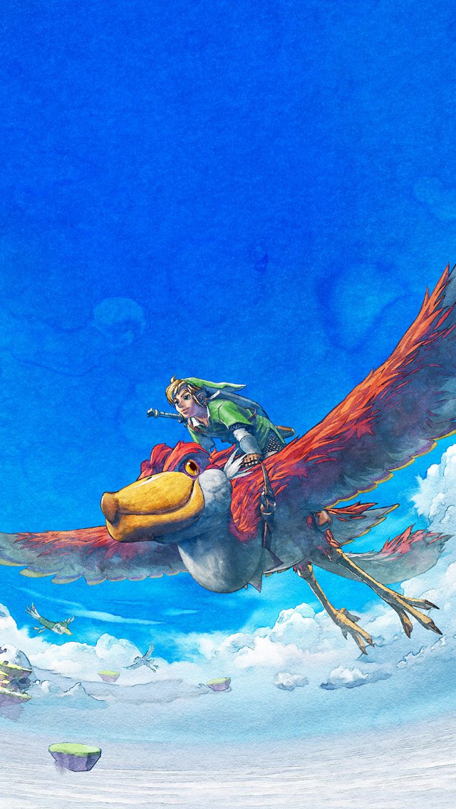 Ios7 Legend Of Zelda Fly Parallax HD iPhone iPad Wallpaper