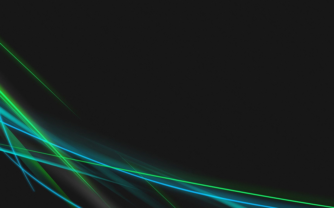 Blue and green neon curves wallpaper