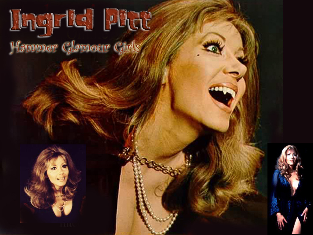 Ingrid Pitt Hammer Glamour Girls Horror Films Wallpaper