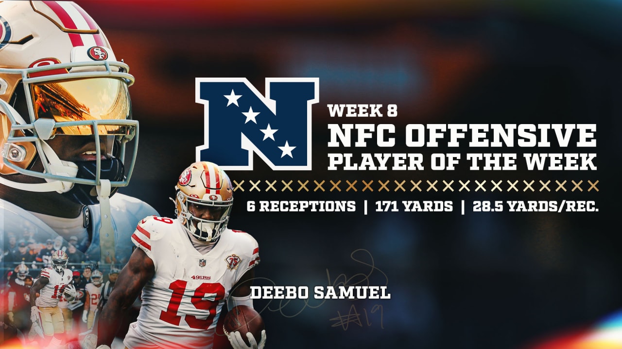 Deebo Samuel Off To Historic Start Named Nfc Offensive Player Of