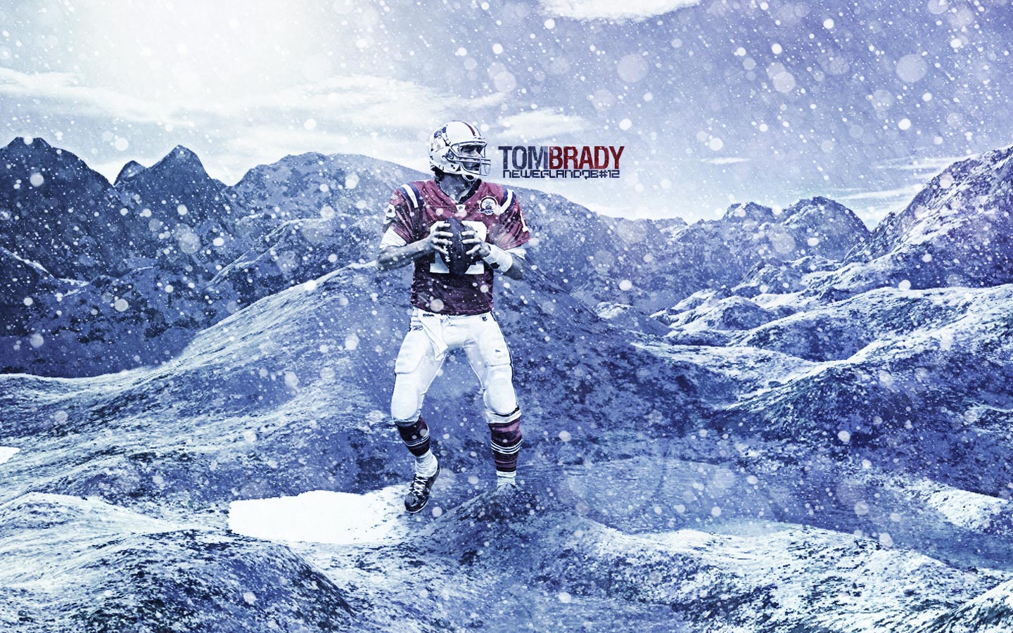 Red New England Patriots Tom Brady