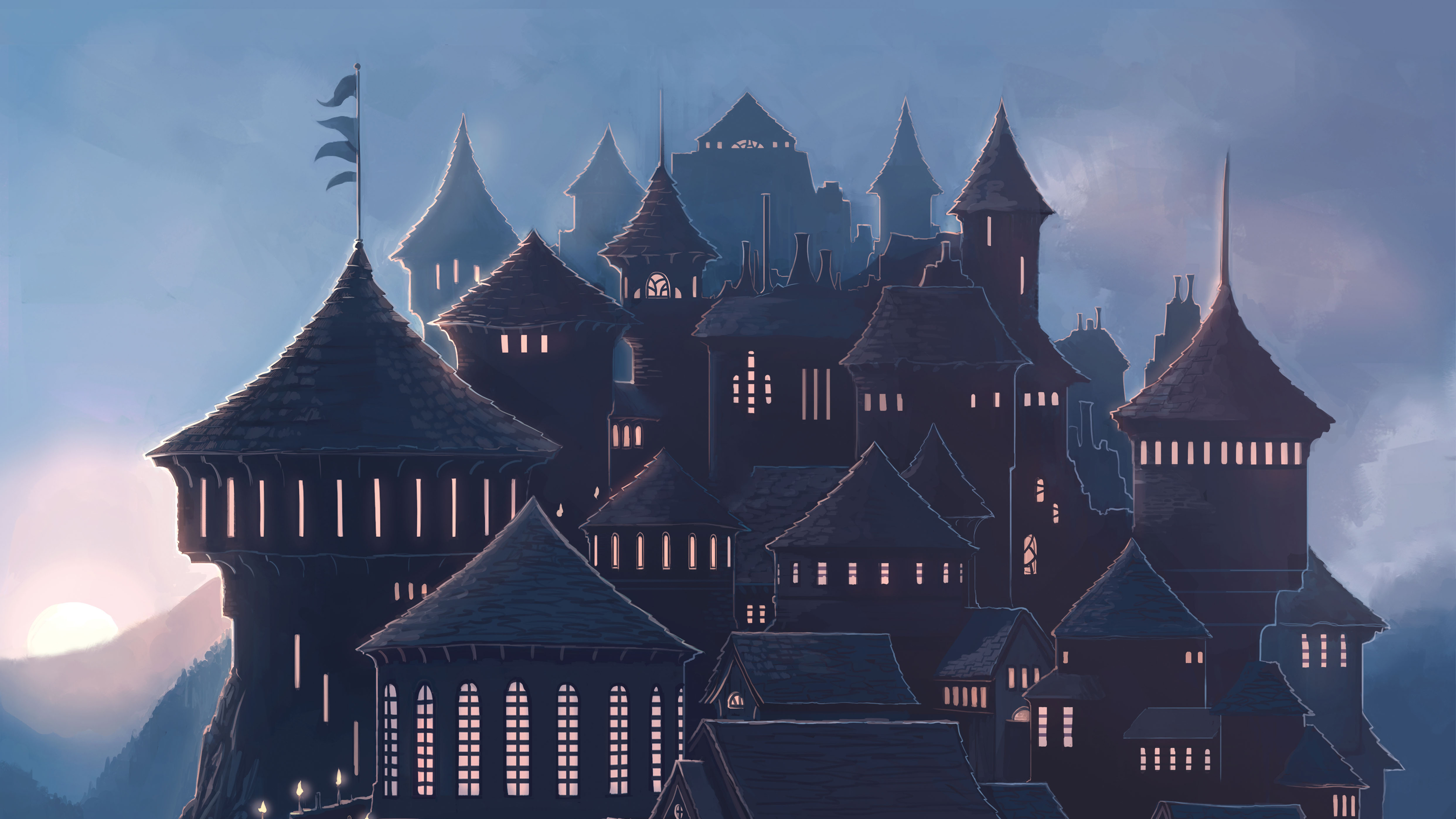 Hogwarts Harry Potter School 5k Wallpaper HD Artist 4k