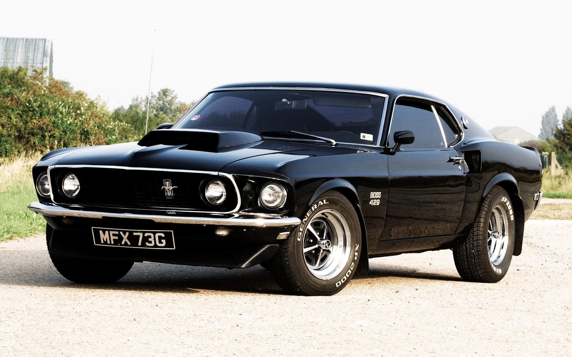 Ford Mustang Boss Black Chuck Muscle