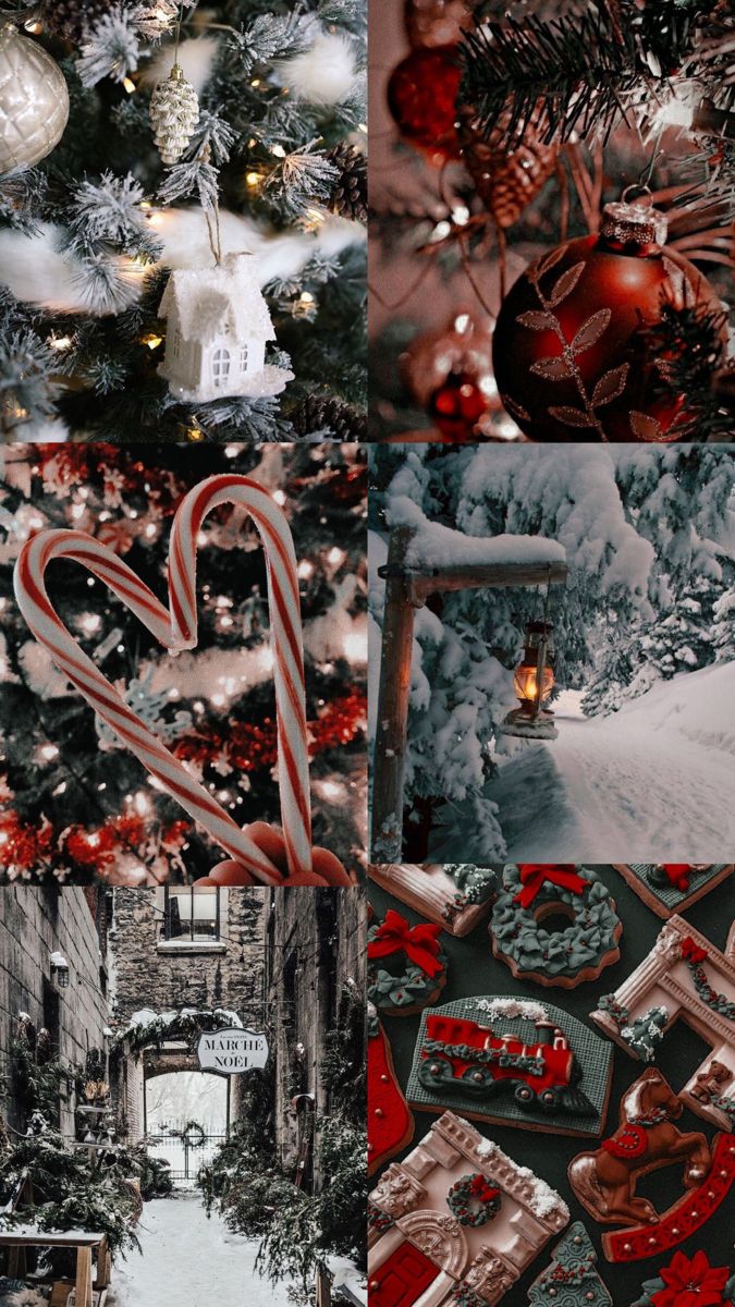 Dark Christmas Aesthetic Phone Wallpaper