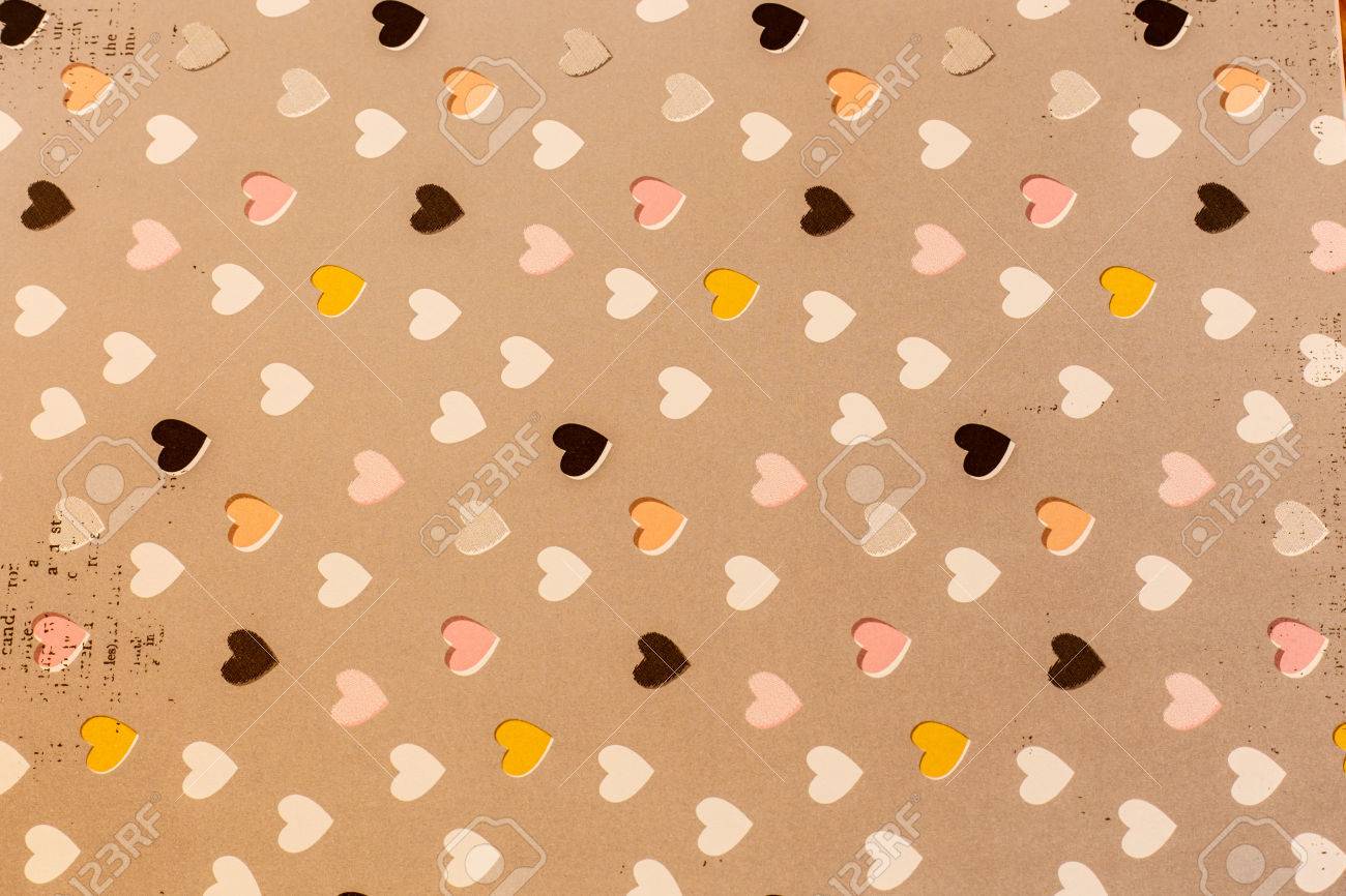 Scrapbook Wallpaper Background As Pattern Stock Photo Picture And