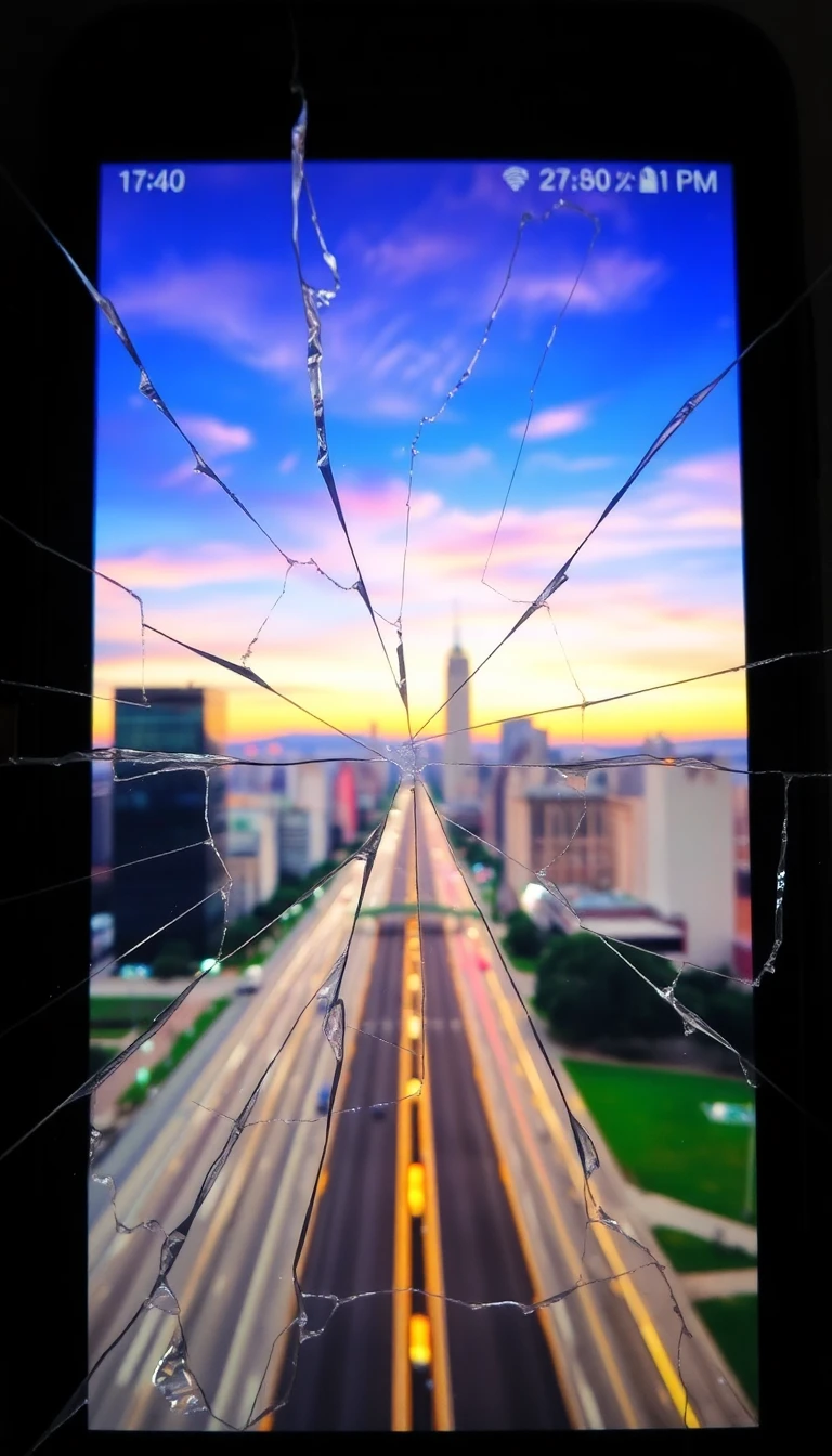 Wallpaper Cracked Screen