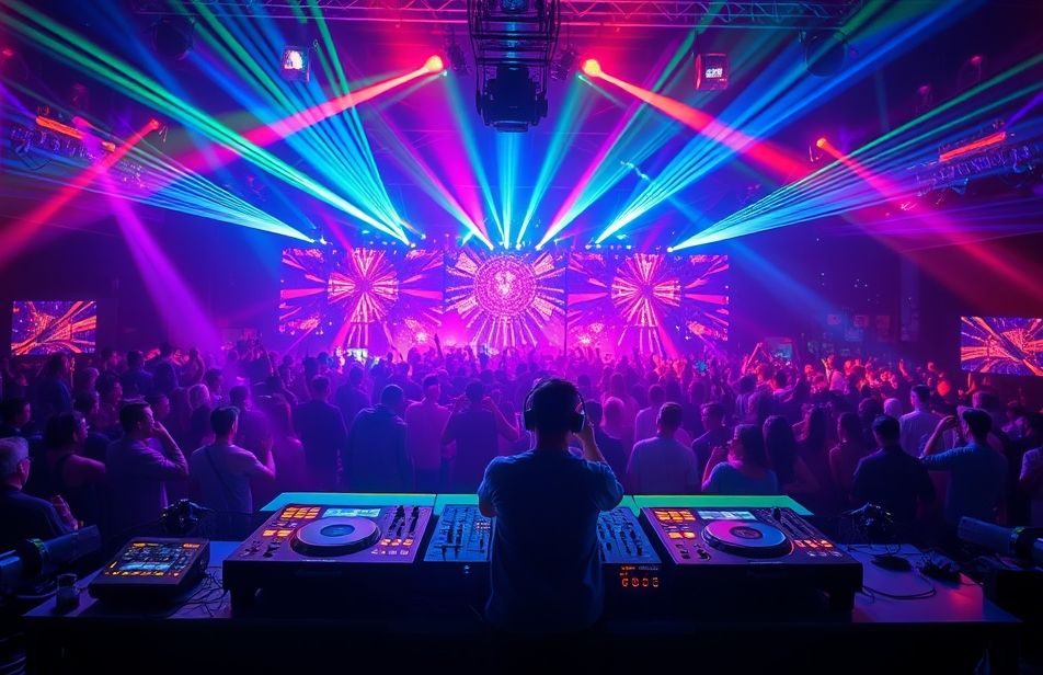 Led Dj Lights Wallpaper
