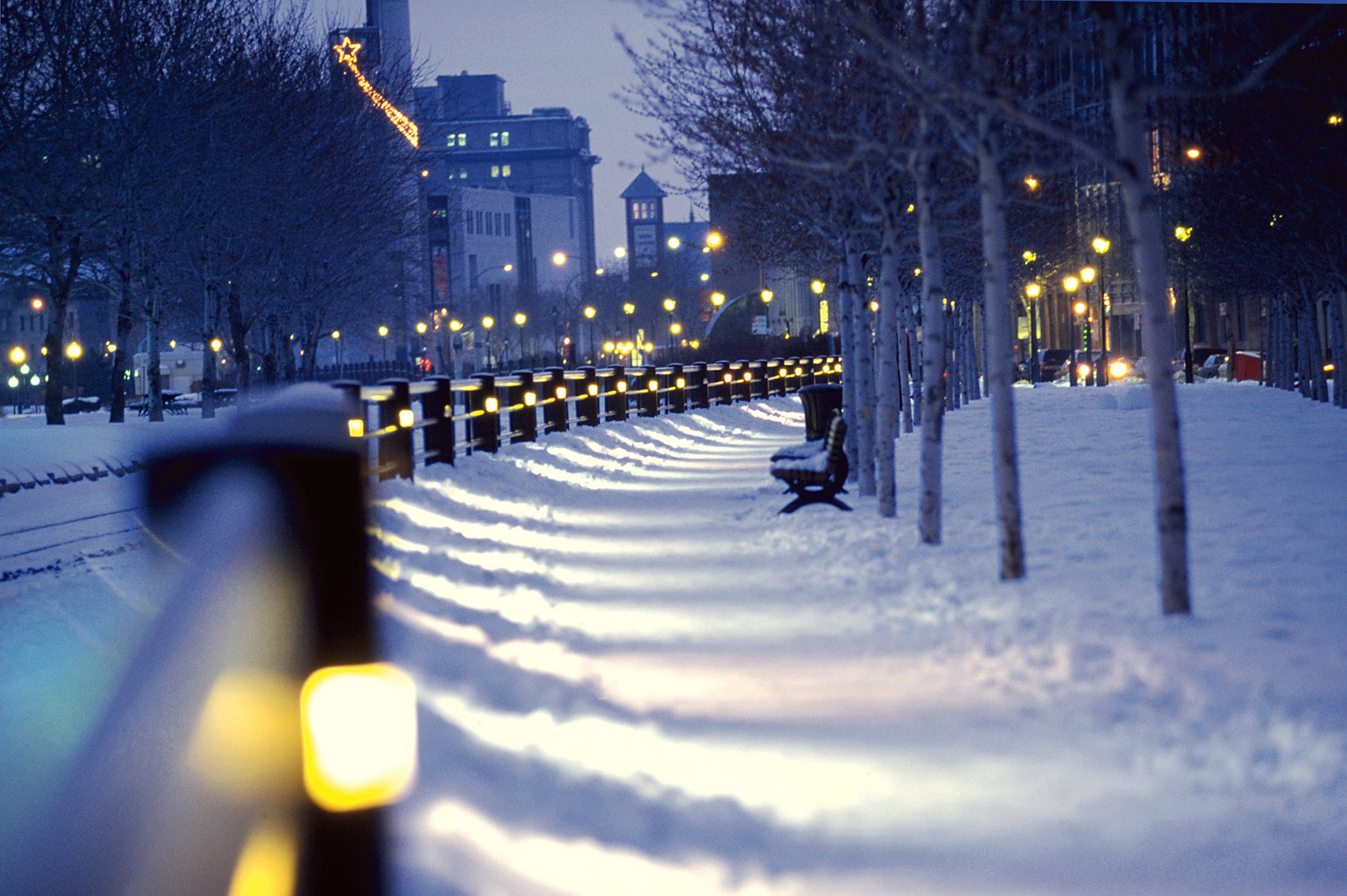Montreal Canada City By Winter