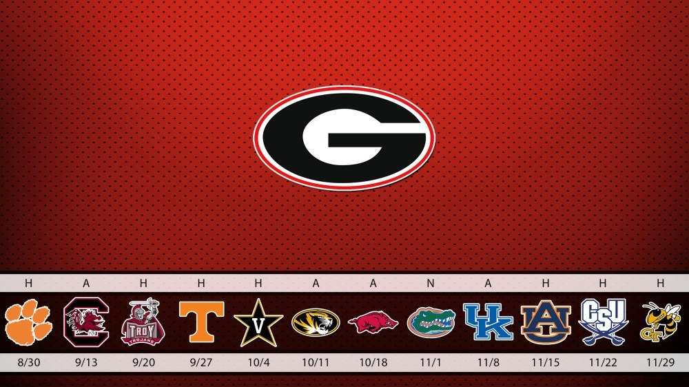 Georgia Bulldogs Schedule Wallpaper