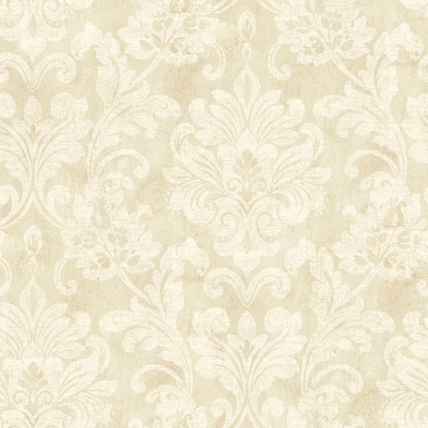 White Sophisticated Damask Wallpaper Wall Sticker Outlet