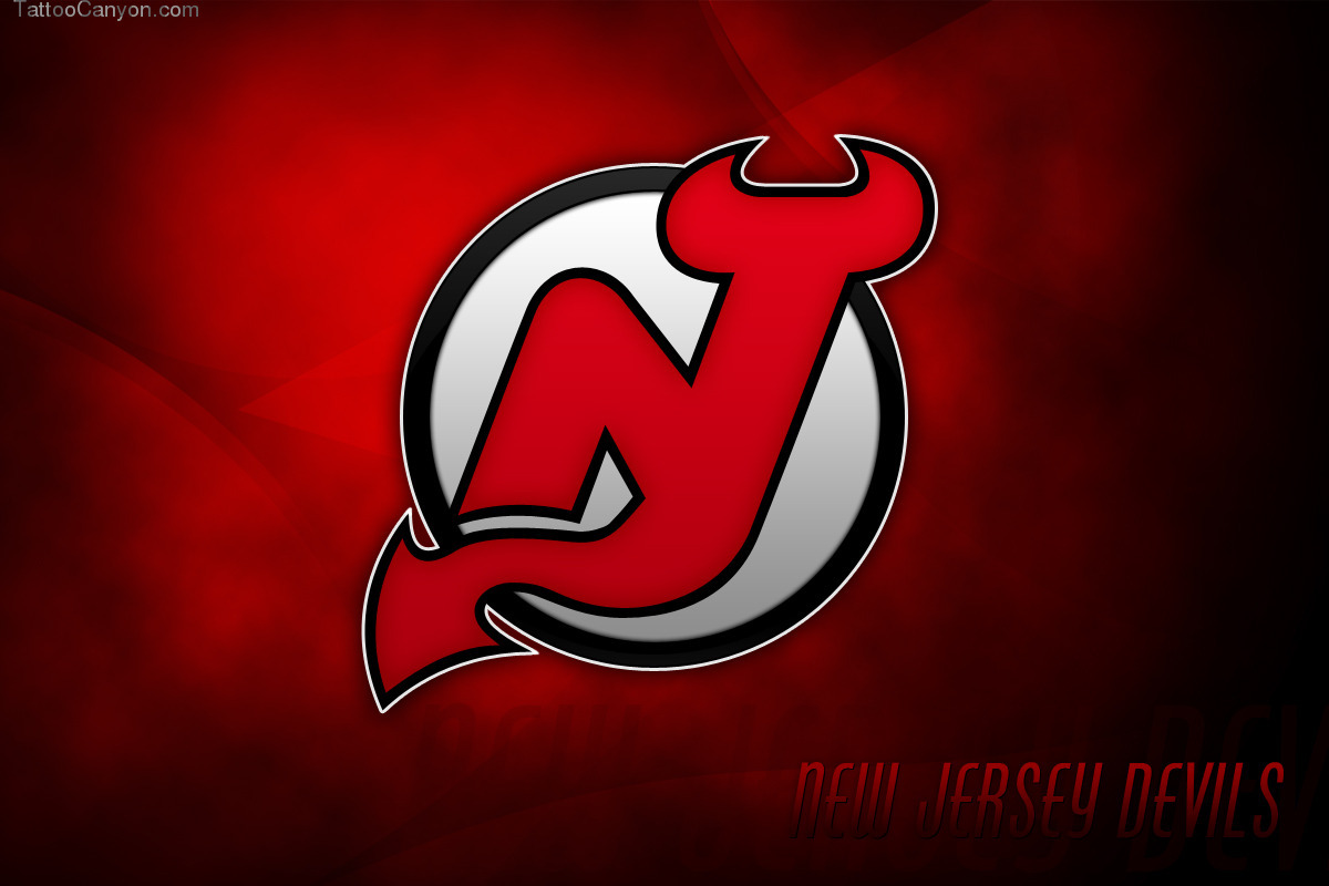 New Jersey Devils Logo Red And Black Wallpaper Top Hockey