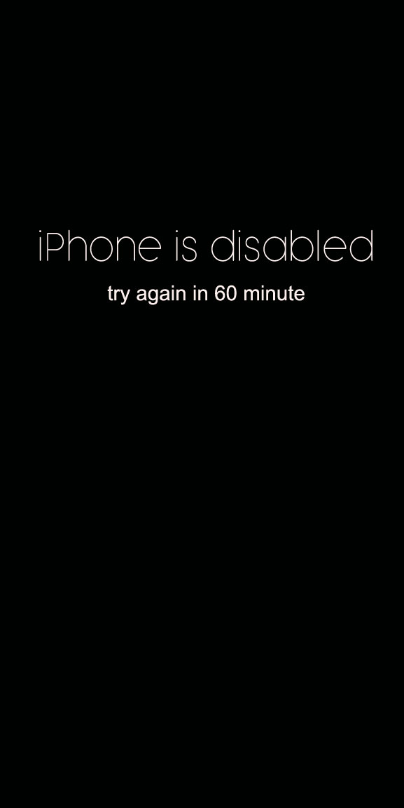 Funny Quotes iPhone Is Disabled Try Again In Minute