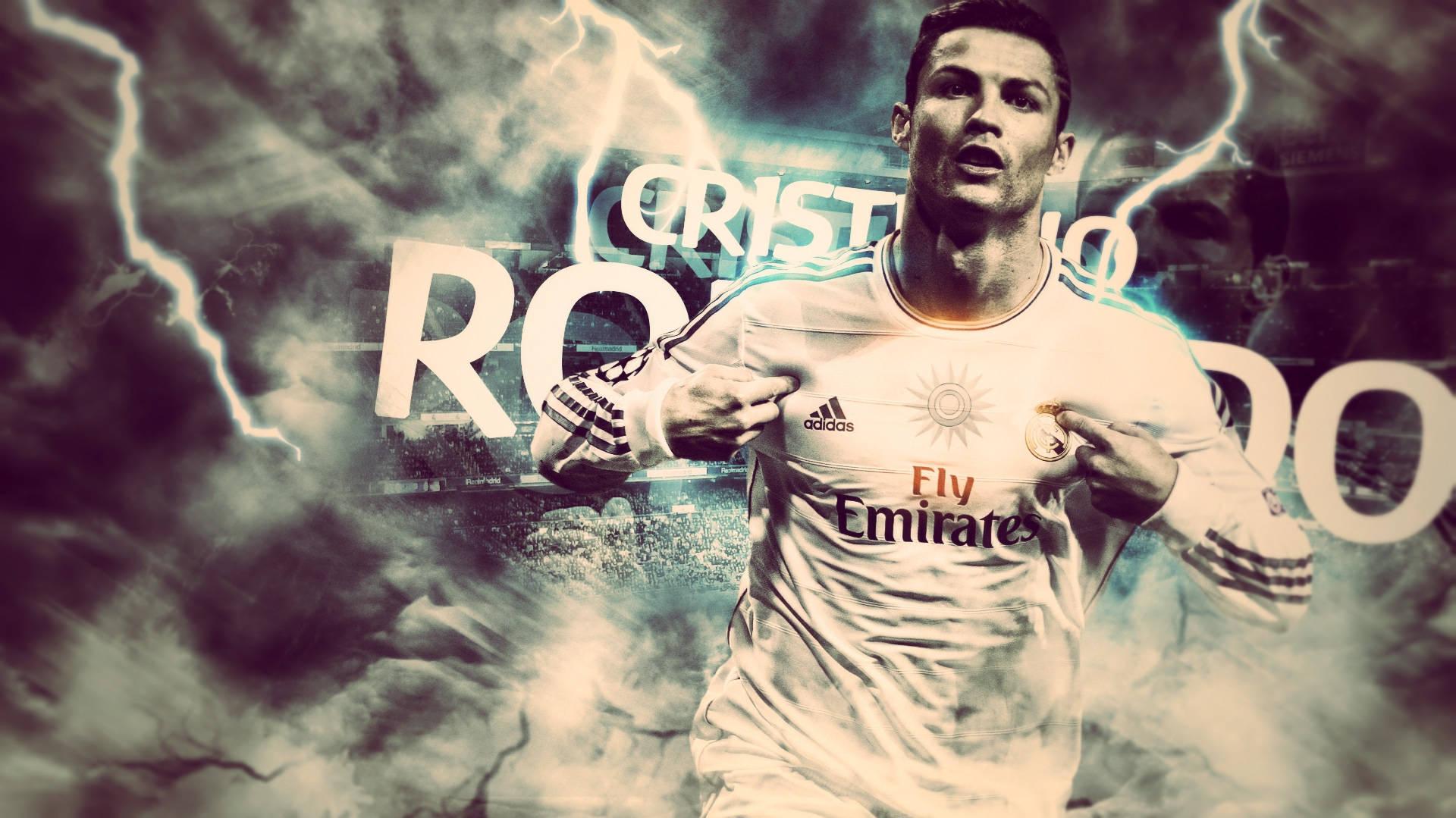 Download Lightning Strikes For Ronaldo Wallpaper
