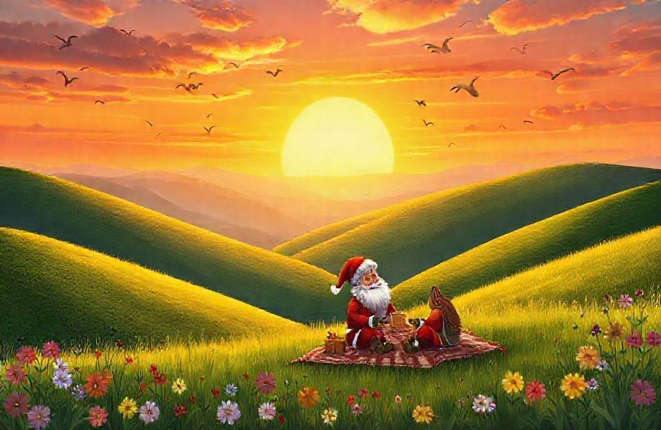 Santa Banta Nature Wallpaper