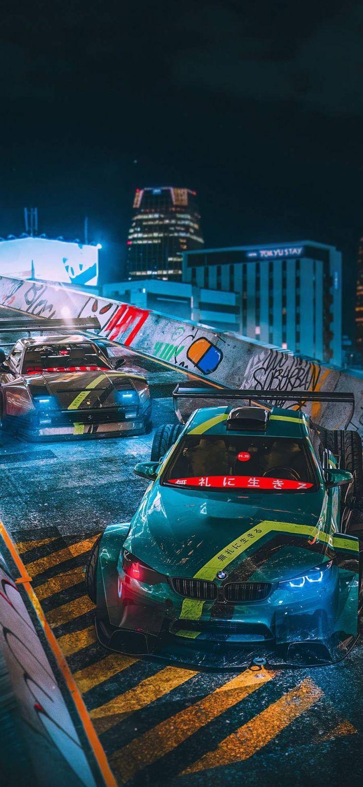 Tokyo Drift Cars iPhone Wallpaper