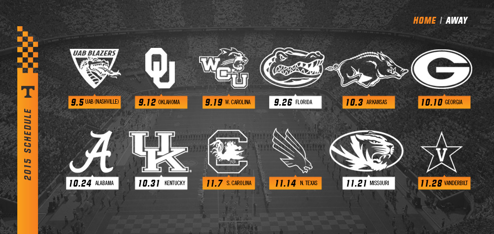 Vols Release Football Schedule University Of Tennessee Official