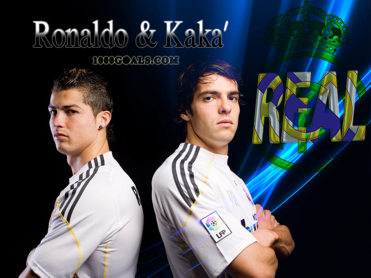 Wallpaper3 Cristiano Ronaldo And Ricardo Kaka Real Madrid Jpg