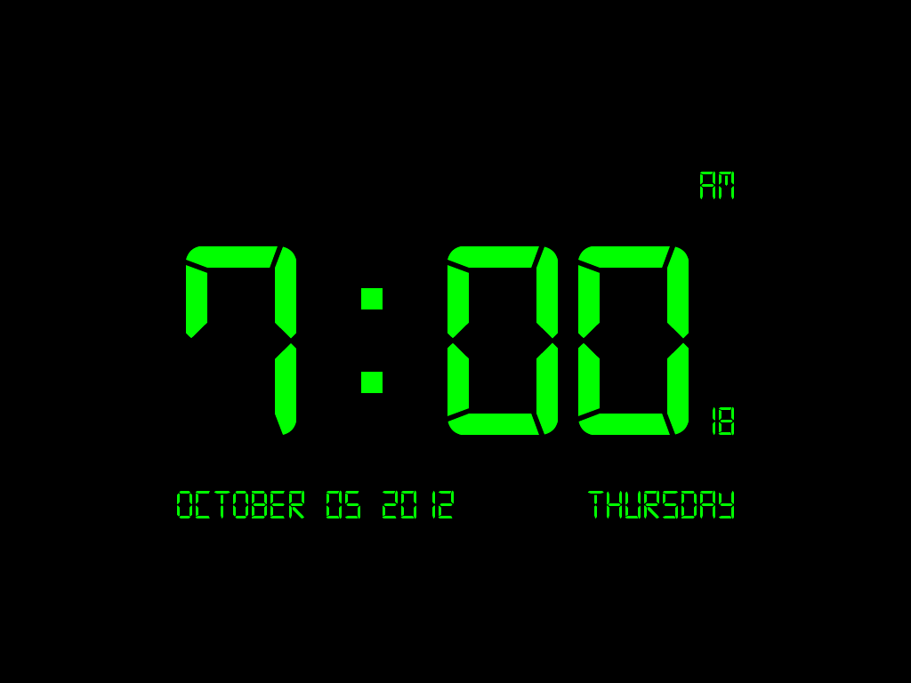 digital clock for pc screen free download