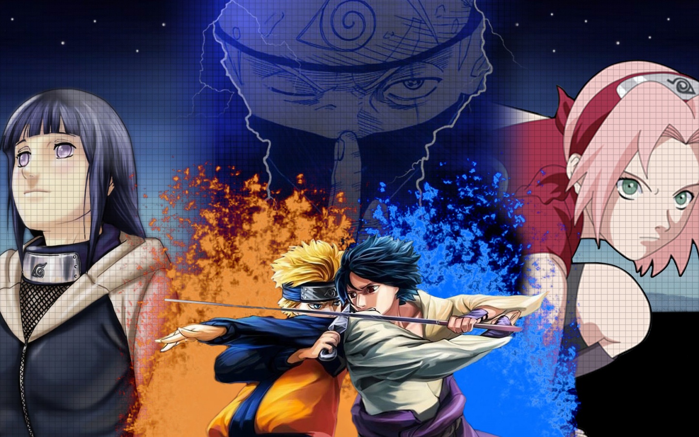 Hinata Naruto Sasuke Sakura Kakashi Wallpaper In