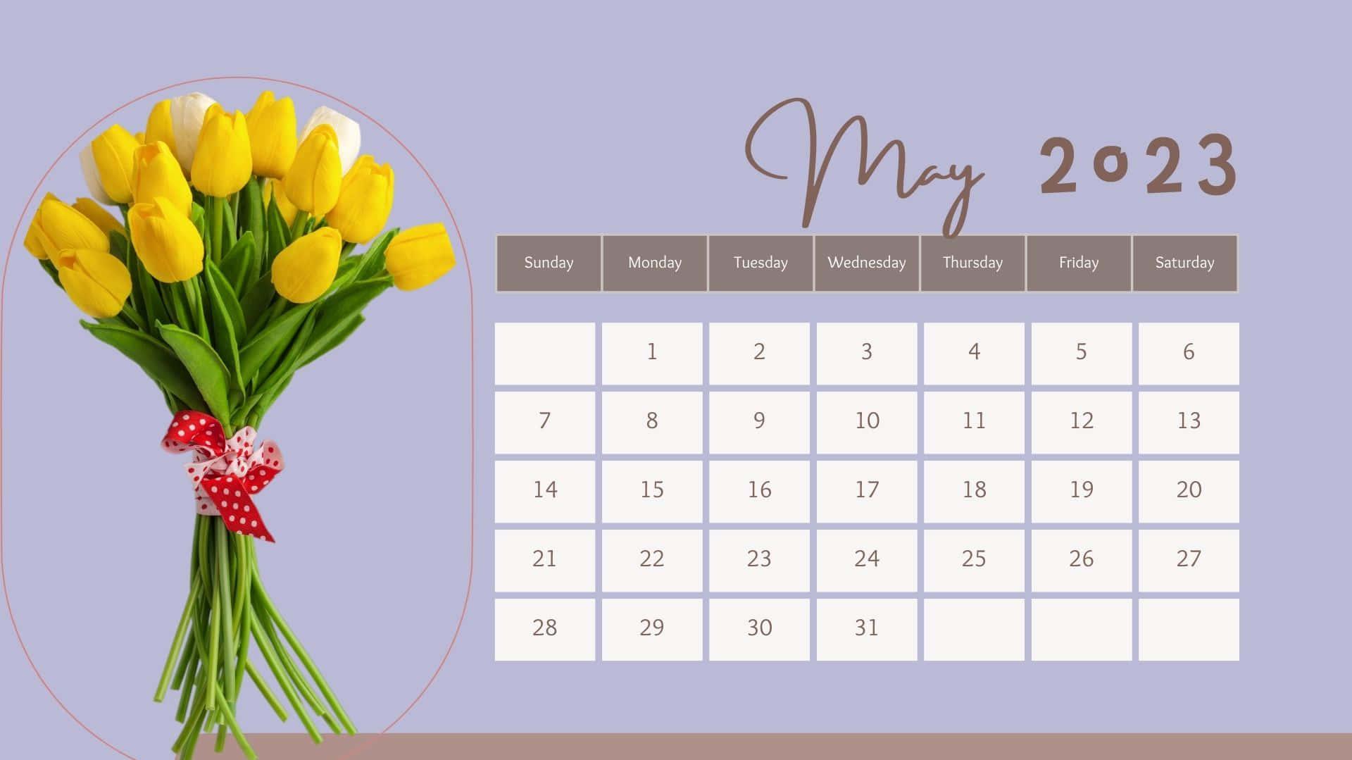 Download May 2023 Calendar Wallpaper