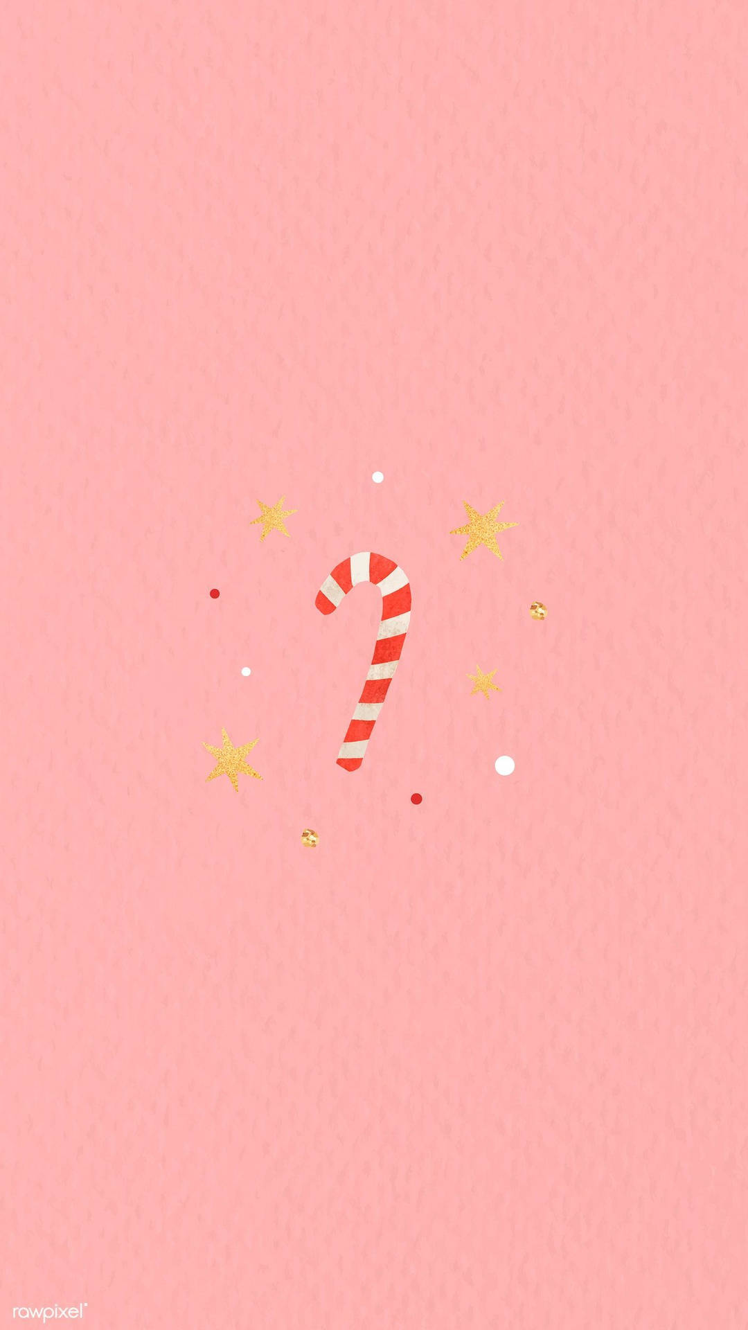 Candy Cane In Pink Wallpaper
