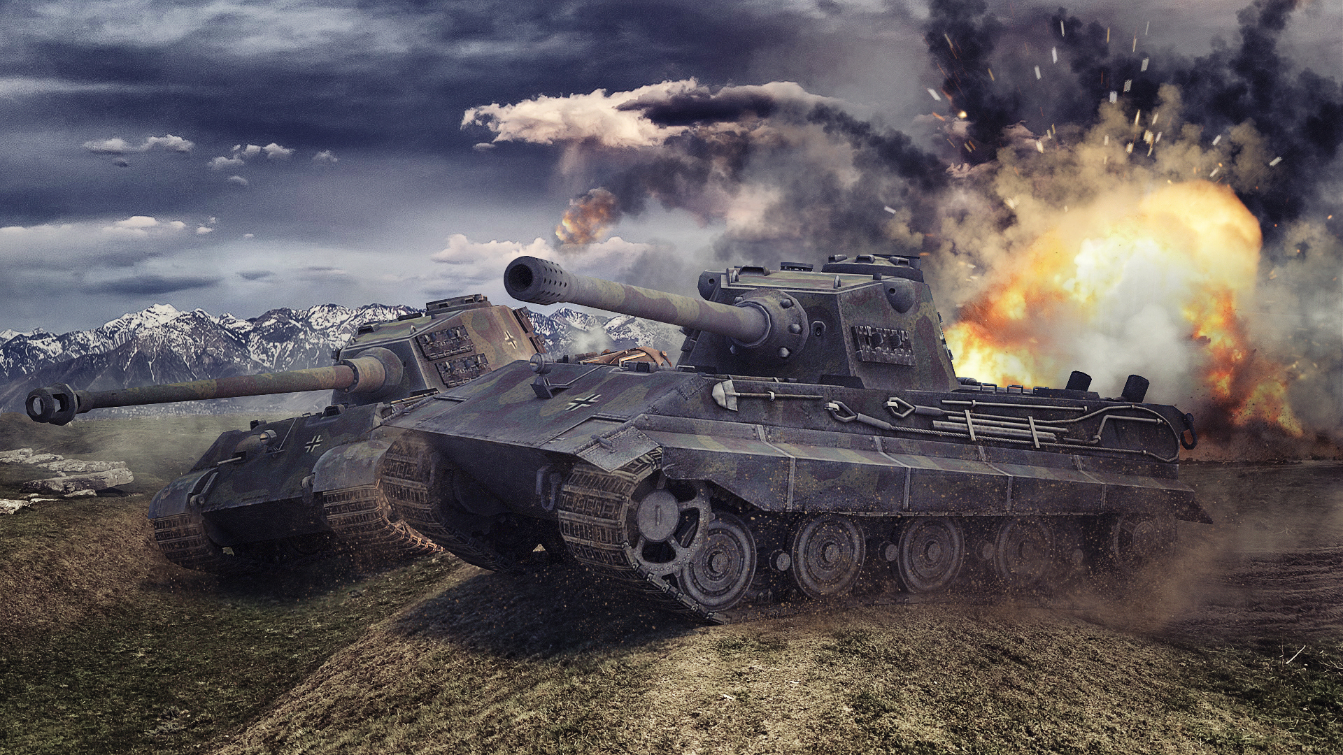 World of Tanks Tanks Tiger II E 75 Games military wallpaper background