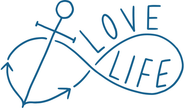 Love Life Anchor Infinity Art Print By Lookhuman Society6