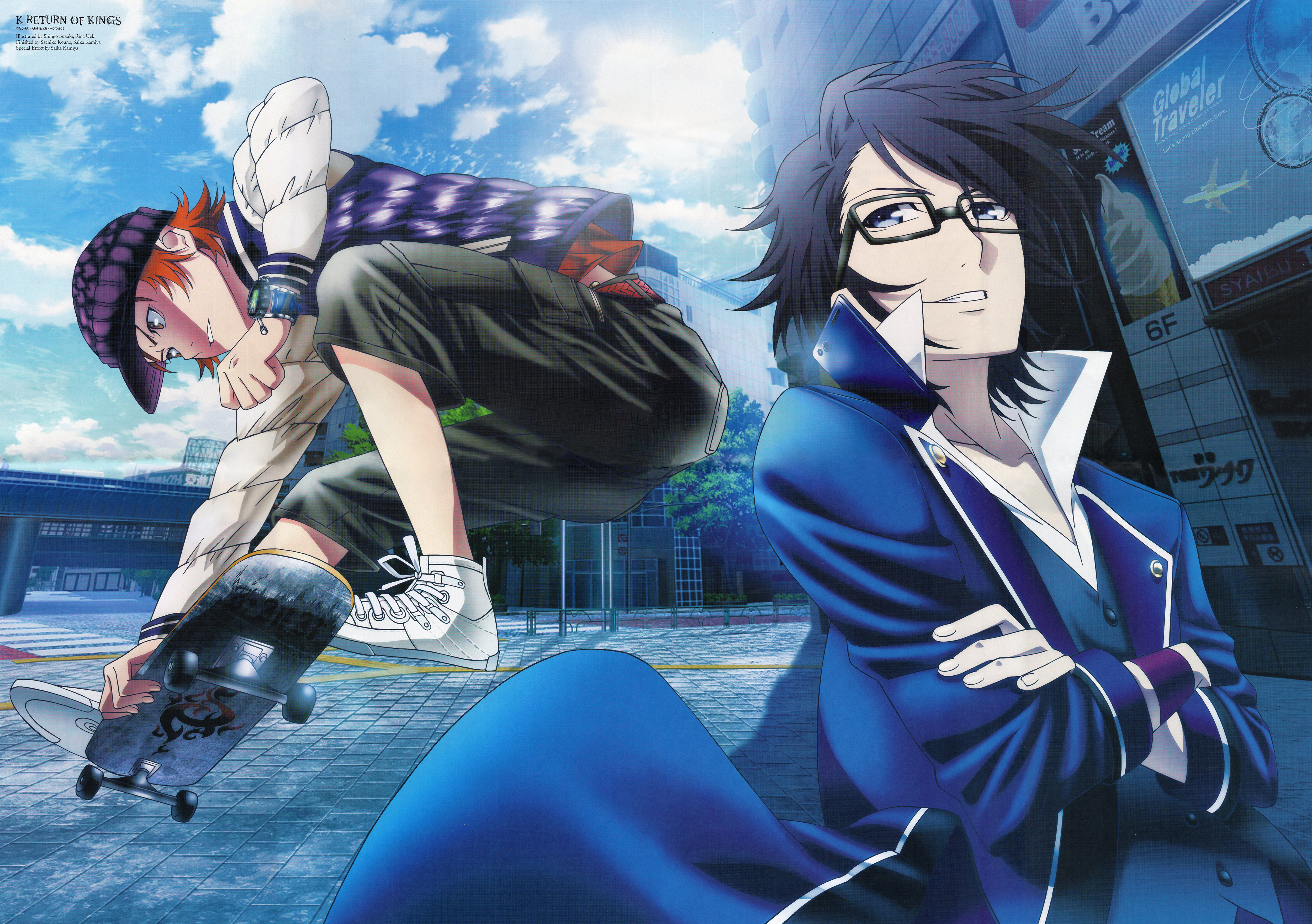K Project Misaki Yata Saruhiko Fushimi Wallpaper Resolution
