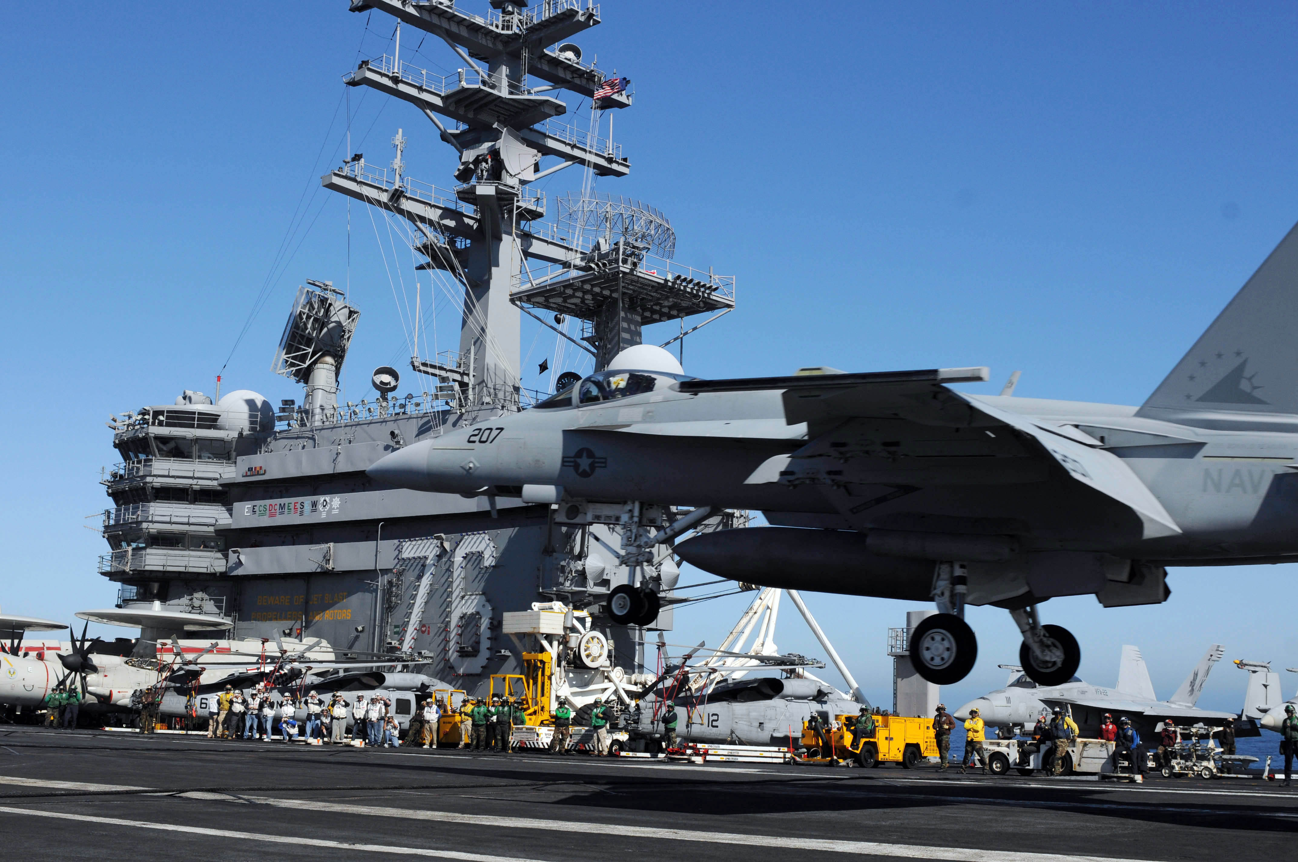Landing On Aircraft Carrier Pc Android iPhone And iPad Wallpaper