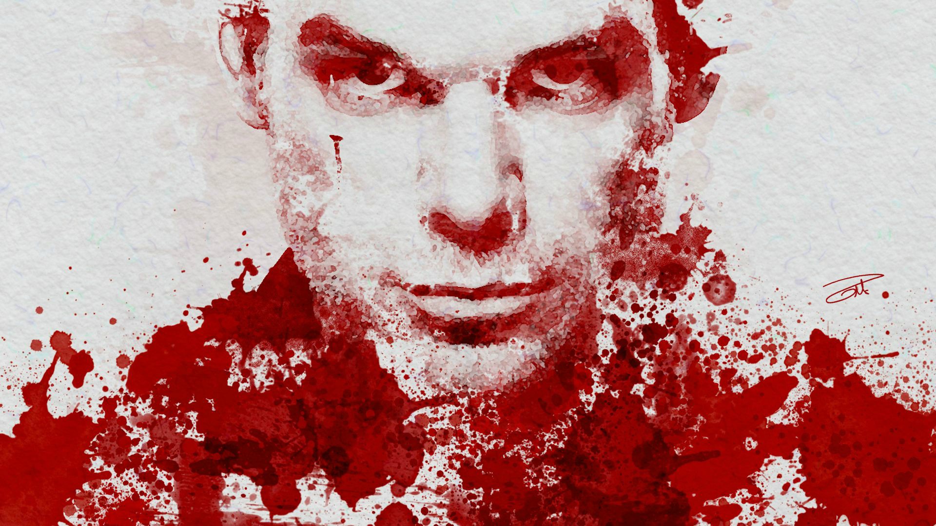 Download Haunting Dexter Morgan In Black And White Wallpaper  Wallpapers com