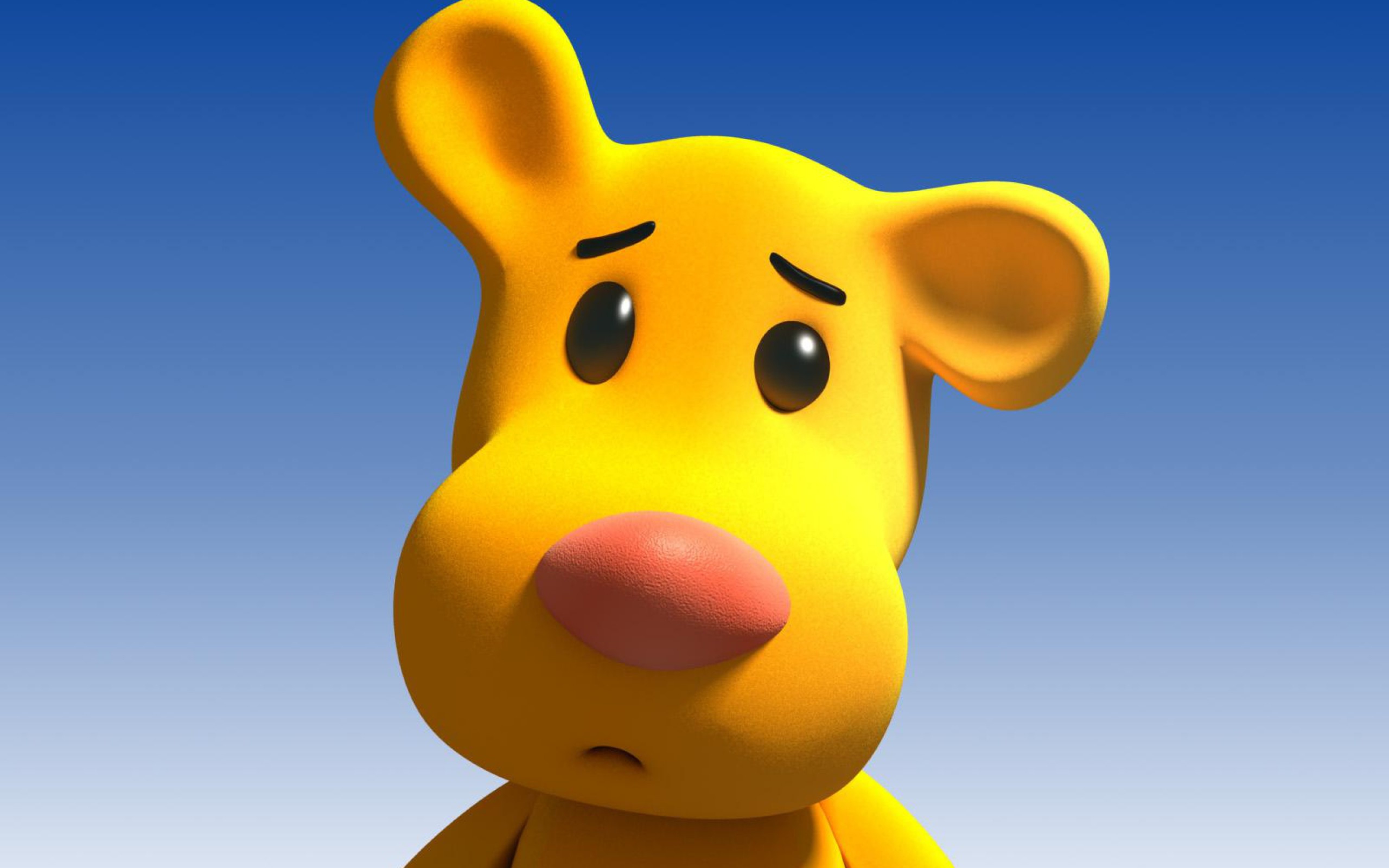 Cartoon Character Funny Yellow Animal HD Wallpaper
