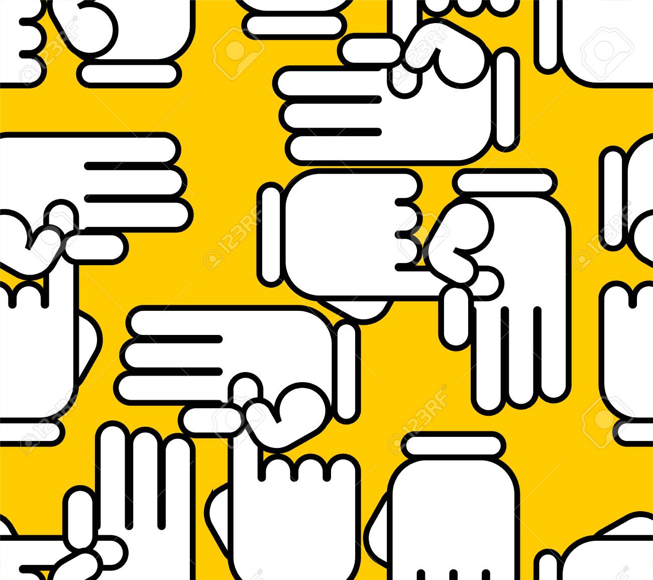 Free Download Sex Gesture Pattern Seamless Slang Finger Background