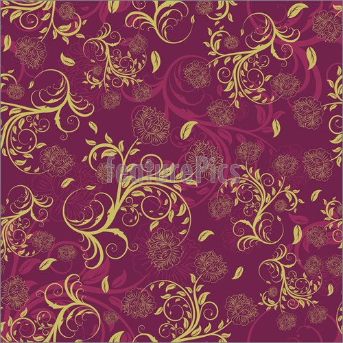 purple and gold floral background 500x500