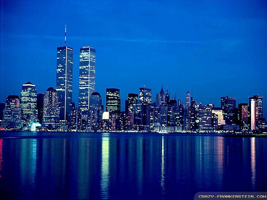 With Twin Towers New York City Wallpaper