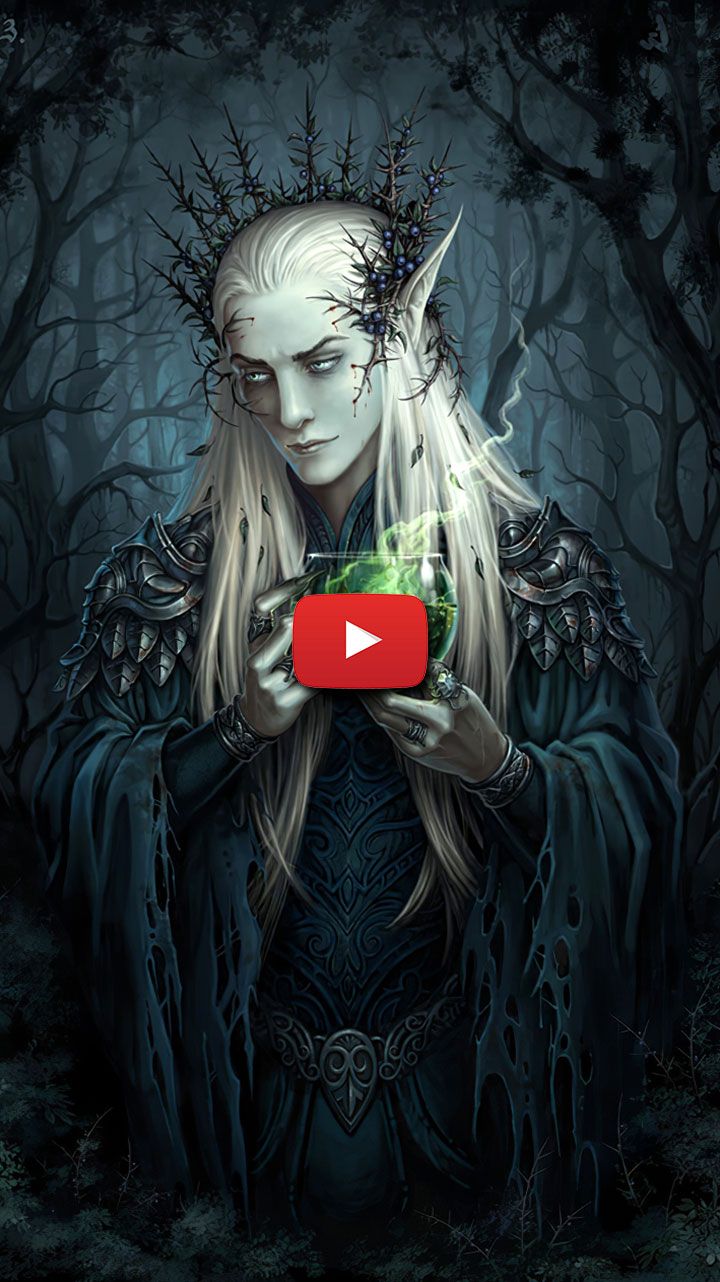 Dark Elf Aesthetic Male Wallpaper Concept