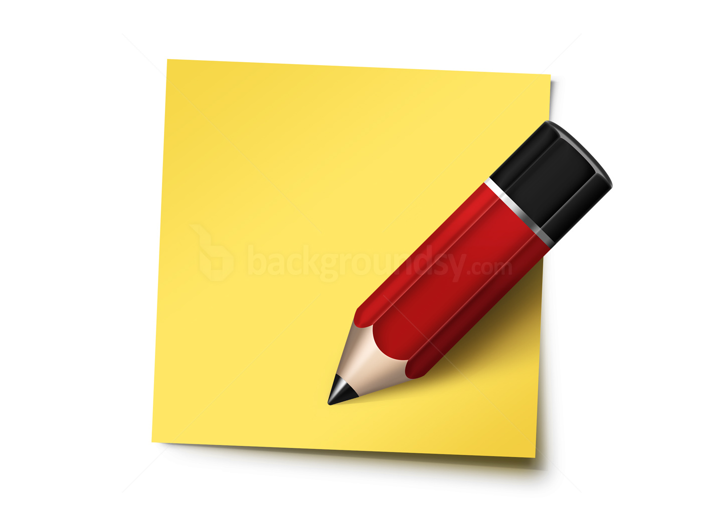 Sticky Notes Pencil Icon Wallpaper S